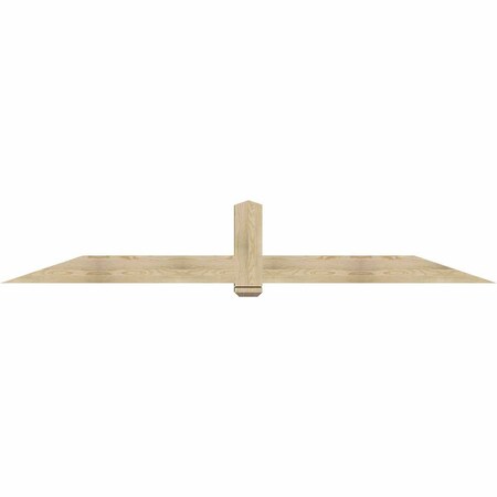 Ekena Millwork Eugene Rough Sawn Timber Gable Bracket, Douglas Fir, 108"W x 18"H x 6"D x 6"F, 4/12 Pitch GBW108X18X0606EUG00RDF